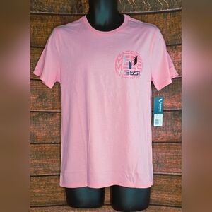 Messi Wingstar T-Shirt Tee Pink with Silver Logo Men's Size Small NWT AE-2688
